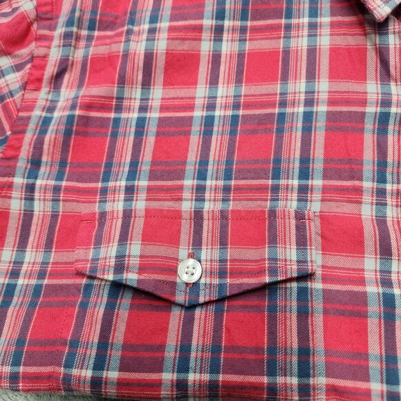 UNTUCKit Men's Pink Blue Button Up Plaid Shirt Size XL - Picture 4 of 13